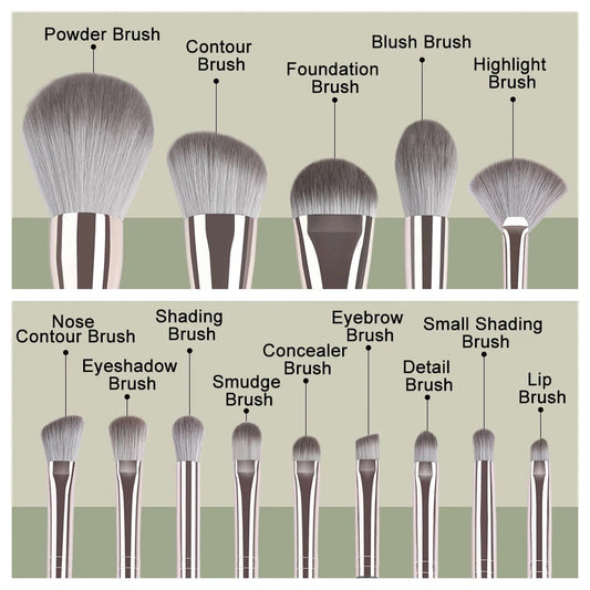 JTFIL Makeup Brushes Soft Fluffy Makeup Tools Cosmetic Powder Eye Shadow Foundation Blush Blending Beauty Make Up Brush Beauty