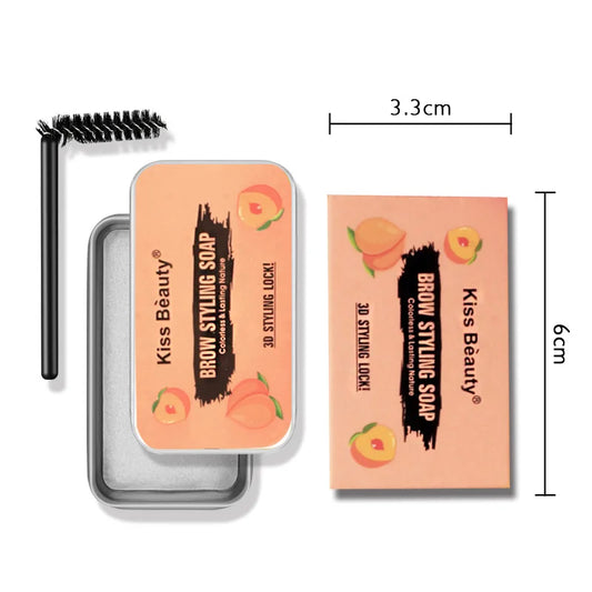 1PC Eyebrow Styling Gel Brows Wax Sculpt Soap Waterproof Long-Lasting 3D Feathery Wild Brow Styling Easy To Wear Makeup Eyebrow