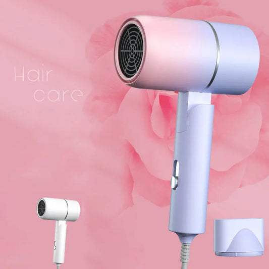 MIni Folding Hairdryer 220V-240V 750W with Carrying Bag Hot Air Anion Hair Care for Home Travel Hair Dryer Dormitory Blow Drier