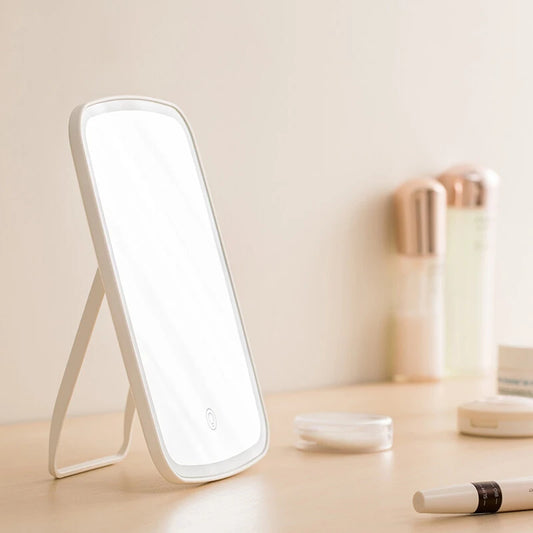 Original Youpin Led Light Mirror Jordan judy Intelligent  Makeup Mirrors Portable Rechargeable Desktop Touch-Screen Mirror