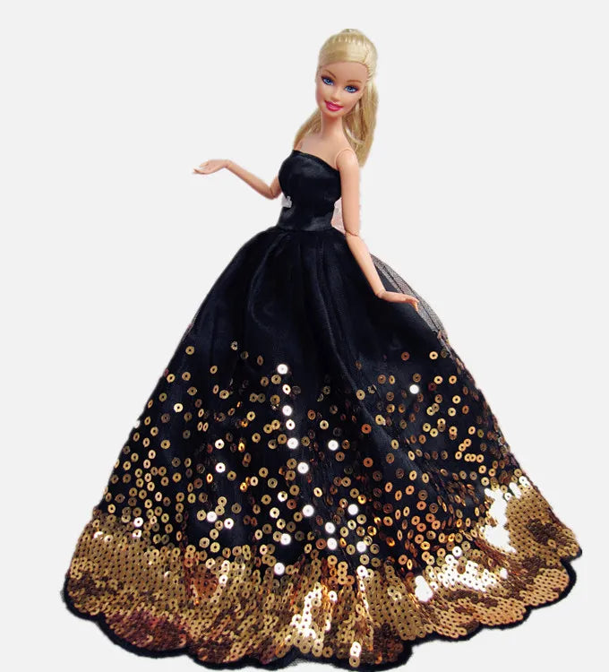 Roupas feitas à mão para vestido barbie para barbie roupas de noite boneca para acessórios Barbie vestidos de noiva roupas bonecas