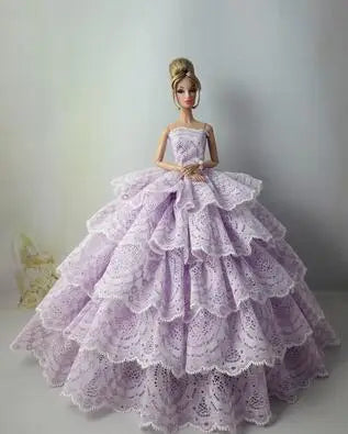 Vêtements faits à la main pour robe Barbie pour Barbie Vêtements Robe de soirée poupée pour Barbie Accessoires Robes de mariée Vêtements Lot Dolls
