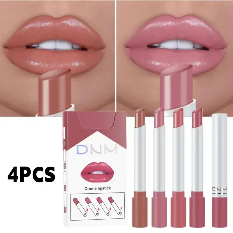 1/4Pcs Makeup Lipstick Korean Cosmetics Sexy Lipstick Set Lip Tint Lip Gloss Waterproof Maquillaje Matte Long Lasting Make Up