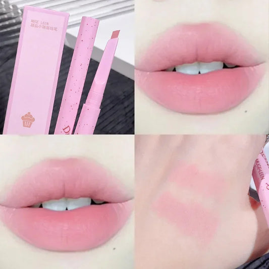 Milk Matte Smooth Lip Liner Pen Makeup Waterproof Lasting Contouring 3D Lips Lip Stick Pencil Nude Pink Lip Tint Lips Cosmetic