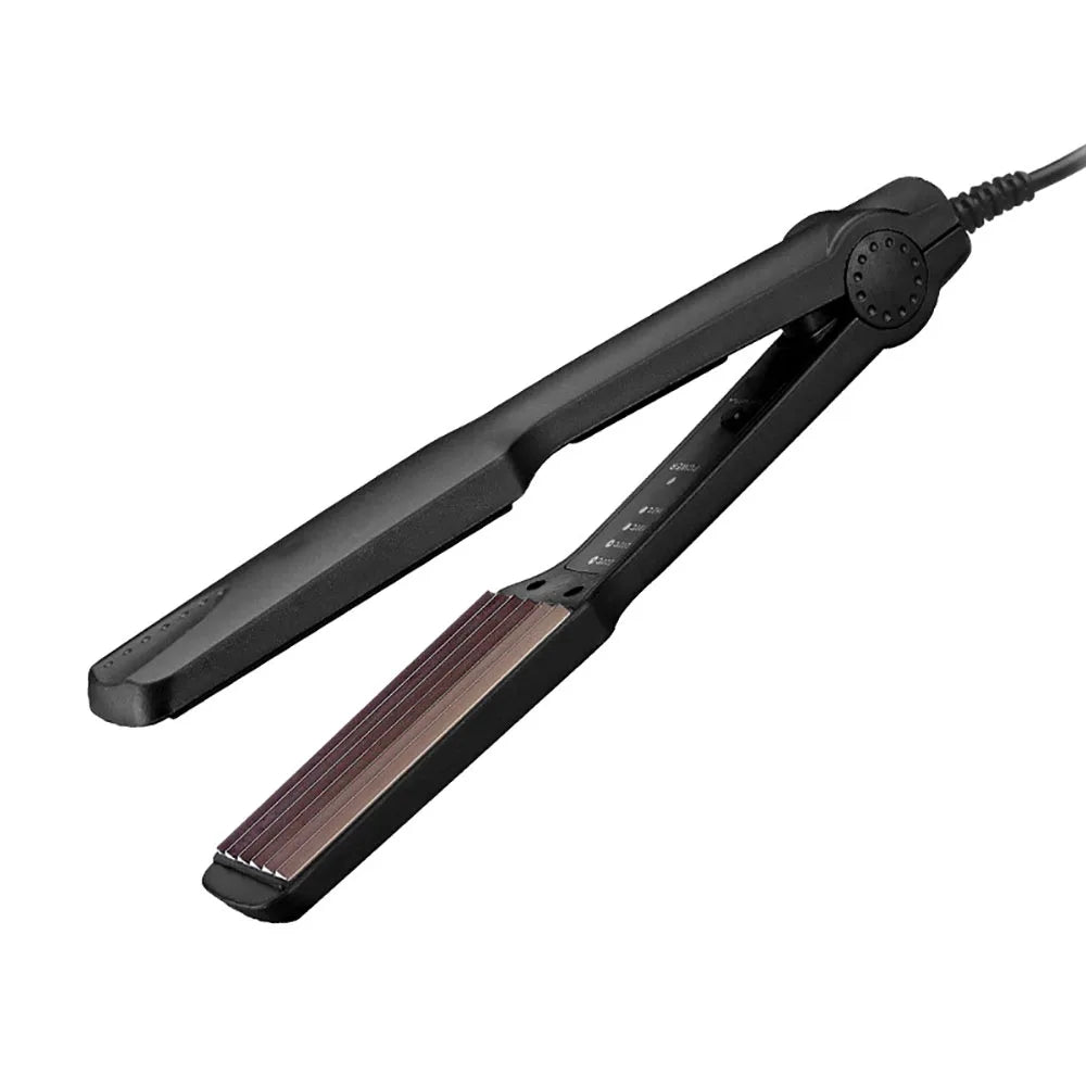 Corn Curly Hair Curler Flat Iron and Curler 2 in 1 Professional with Ceramic Plate Heat Up and Style Fast for All Hair Types