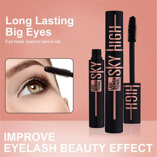 Silk Fiber Mascara Long Lasting Makeup Waterproof Mascara For Eyelash Extension Natural Thicking Eye Lashes Curler  Women 화장품
