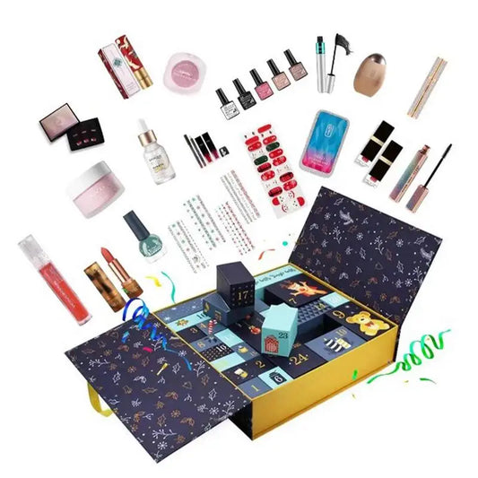 Christmas Advent Calendar 2023 Makeup Tools Countdown Calendar Gift Box Lipstick Eye Shadow Cosmetics Set Party Favors For Women