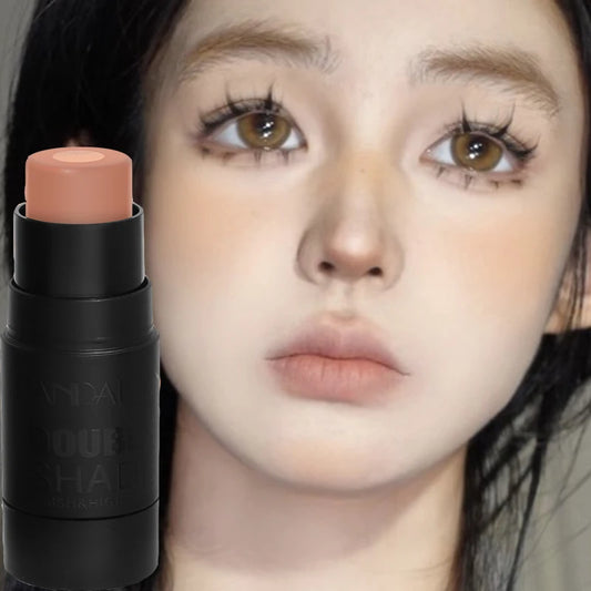 Long Lasting Blush Stick Soft Face Brightening Contouring Shadow Blusher Powder Peach Pink Cheek Tint Korean Makeup Cosmetics