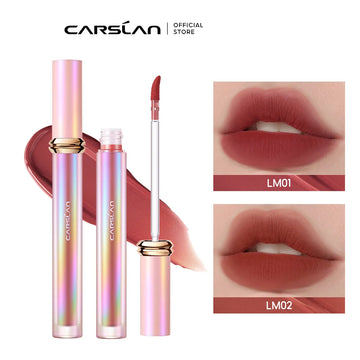 CARSLAN Water Mist Lip Gloss Longlasting Waterproof Non Sticky Matte Liquid Lipsticks Cosmetic Women Makeup Lip Tint Lip Lacquer