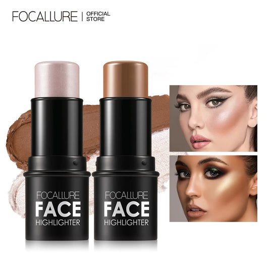 Wholesale FOCALLURE Bronzer Highlighter Stick Waterproof Body Face Contour Corrector Illuminator Cream For Women's Makeup