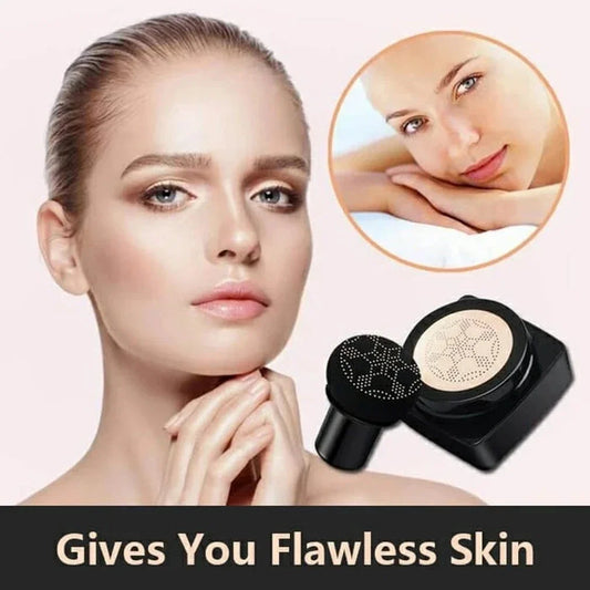 BB Air Cushion Base Foundation with Mushroom Head CC Cream Moisturizing Hydrating Concealer Makeup Brighten Skin Tone Cosmetics