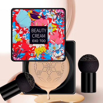 BB Cream Mushroom Head Air Cushion Powder Puff Brighten Liquid Concealer Foundation Cream Oil-control Base Makeup Cosmetics