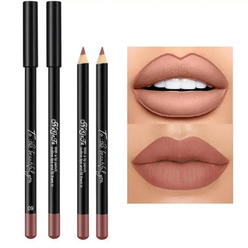 24 Color Matte Lipstick Pencil Long Lasting Lip Liner Velvet Lips Makeup Cosmetic Maquillaje Women Beauty Make Up Can Be Cut