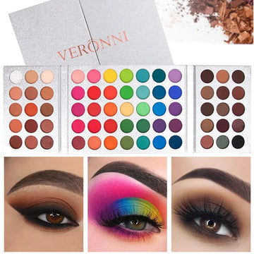 65 Colors Colorful Eyeshadow Palette High Pigmented Matte Shimmer Glitter Makeup Palette Eyeshadow Professional Cosmetics