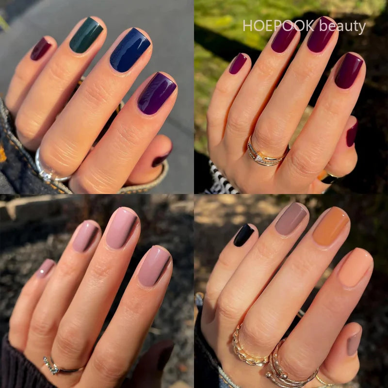 24 piezas cortas de color sólido sólido brillante en las uñas consejos de moda simple u uñas falsas de color morandi artificial