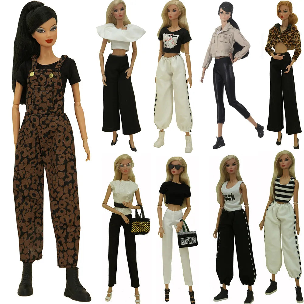 NK Official Mix Office Lady Fashion Roupos para roupas de boneca Barbie 1/6 Acessórios para bonecas para 1/6 de camisa de boneca TROURSS TROYS JJ