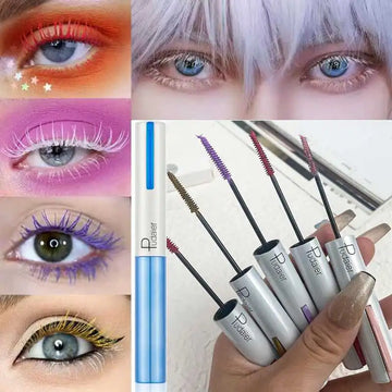 Colorful Eyelash Mascara EyeLashes Extension Curling Lengthen White Green Blue Cosplay Makeup Glitter Mascara