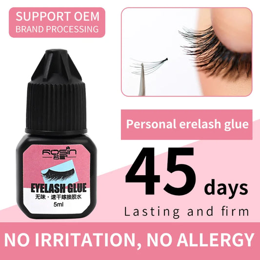 5ml Grafted Eyelashes Extension Glue Waterproof Long Lasting Firm Quickily Drying No-irritant Black Eyelash Glue Makeup Tools