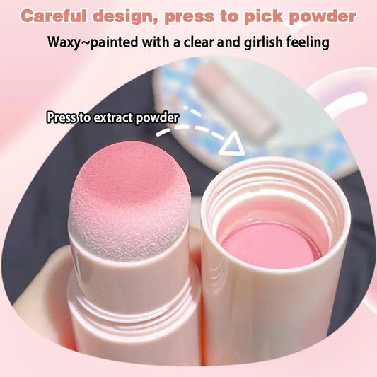 Blush Stick Rouge Cheeks Contouring Blusher Korean Makeup Women Skin Brightening Nourishing Cosmetics Long-lasting Waterpro U8W1