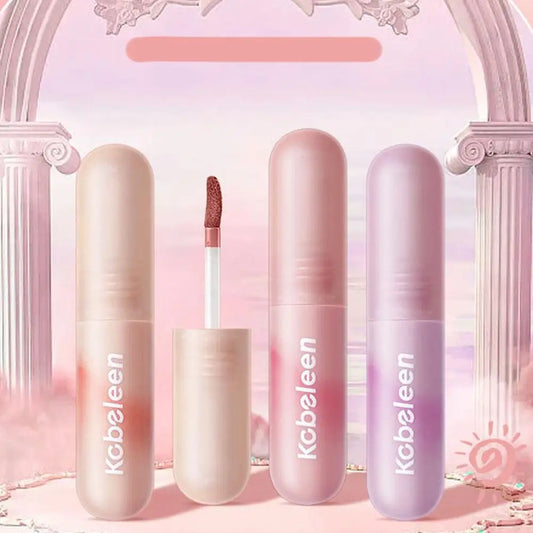 12Colors Lipgloss Lipstick Lip Mud Nude Red Moisturizing Waterproof Sustained Air Lip Glaze Matte Korean Makeup