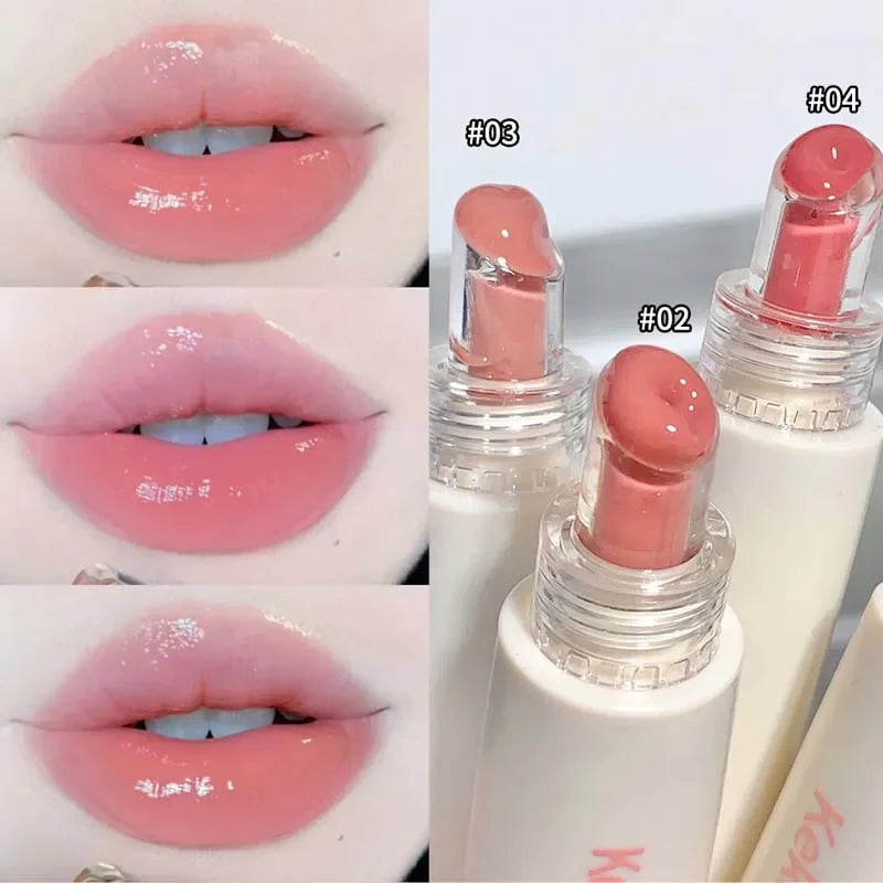 Mirror Jelly Lip Gloss 4 Colors Lasting Hydrating Glossy Lip Glaze Serum Moisturizing Crystal Liquid Lipstick Makeup Cosmetics