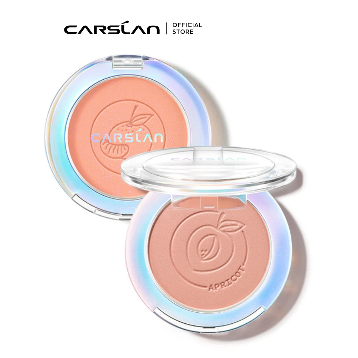CARSLAN 6 Colors Dazzling Blush Palette Nude Matte Shimmer Glitter Eyeshadow Natural Highlighting Face Blusher Rouge Cheek Tint