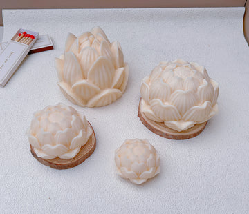 2023 New Large Lotus Silicone Mold DIY Lotus Silicone Candle Molds Handmade Lotus Soap Gypsum Home Decoration Wax Mould