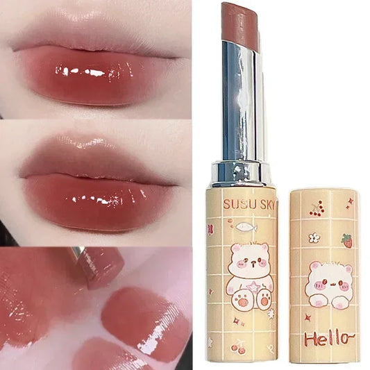 Jelly Tinted Lip Balm Makeup Moisturizing Cherry Peach Non-Stick Cup Anti-cracking Red Lipstick Repairing Lips Care Cosmetics