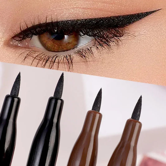 Quick Drying Liquid Eyeliner Pen Waterproof Non Smudging Black Brown Long Lasting Smooth Eye Liner Pencil Korean Makeup Cosmetic