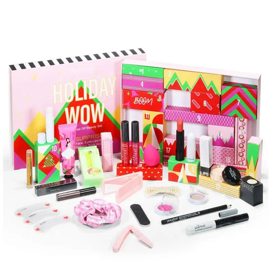 Christmas Advent Calendar Box Makeup Set Lipstick Eye Shadow Concealers Cosmetics Gift Box For Women girl Christmas Gifts