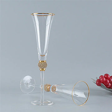 2Pcs 200ml Phnom Penh Champagne Glasses Inlaid Diamond Wine Glass Weddeing Party Crystal Goblet Cocktail Glass Drinkware Gifts