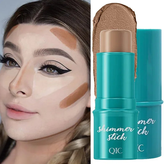 Face Bronzer Highlighters Stick Makeup Waterproof Shimmer Glitter Lasting Corrector Contouring Illuminator Blush Pencil Cosmetic