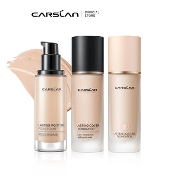 CARSLAN Long-lasting Moisture Matte Liquid Face Foundation Full Coverage Concealer Whitening Oil Control Face Base Makeup