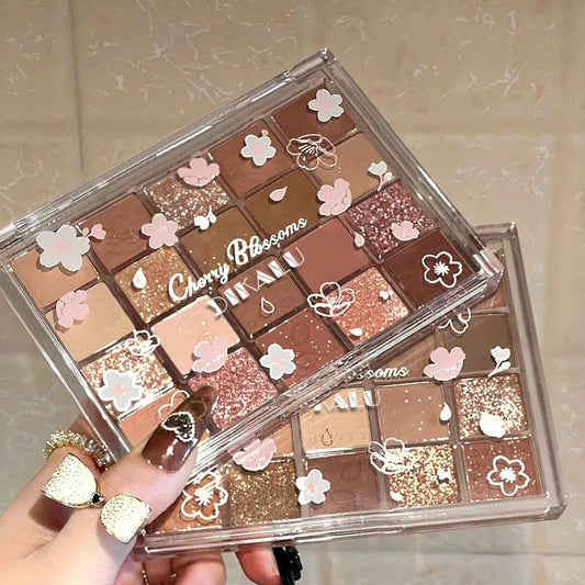 24H Shipping Palette Pearly Eyeshadow Glitter Earth Color Eyeshadows Shiny Eye Shadow Pallet Makeup Pigmentos Para Ojos Cosmetic