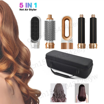 New 5 In 1 Hair Dryer Professional High Speed Curling Iron Hot Air Comb Set For Dyson Airwrap Straightener Styling Tool