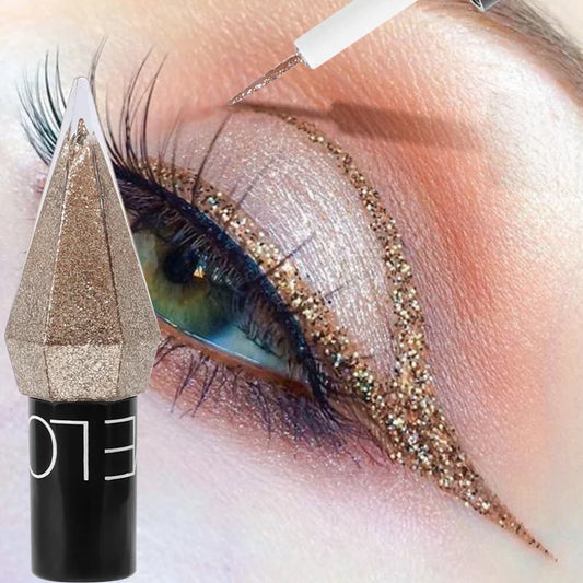 Diamond Glitter Eye Liner Pencil Eyes Makeup Waterproof Pearl Silver Rose Gold Brighten Silkworm Shadow Eyeliner Pen Cosmetics