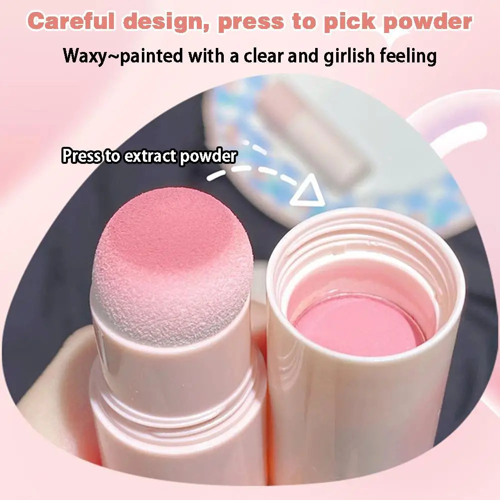 Blush Stick Rouge Cheeks Contouring Blusher Korean Skin Brightening Cosmetics Makeup Women Waterproof Long-lasting Nourishi S4x0