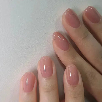 24 st ballerina falska naglar med lim korta nagel skönhetsverktyg tryck på falska naglar fullt omslag konstgjorda naglar tips manikyr
