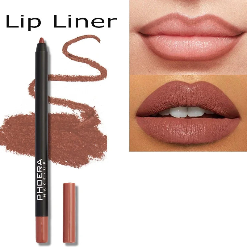 12 Colors Lip Liner Matte Waterproof Professional Charming Moisturizing Lipstick Contour Lips Makeup Tool Cosmetic