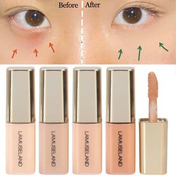 4 Colors Moisturizing Liquid Concealer Oil Control Invisible Full Coverage Pores Dark Circles Foundation Face Makeup Cosmetics