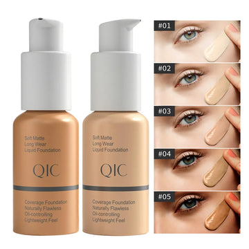QIC Makeup Skin Evolution Liquid Foundation Oil-Control Face Make Up Concealer Brighten Highlighter Bronzer Corrector Cream