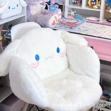 Sanrio MyMelody Kuromi Cinnamoroll PurinDog Pochacco Anime Plush Full Surround Keep Warm Cushion Dormitory Office Chair Cushions