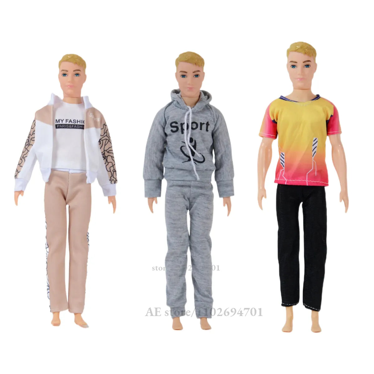 Modekleidung für 1/6 30 cm BJD Ken Freund Freund männliche Puppe Barbie Blyth Mh CD FR SD Kurhn Kleidung Accessoires Spielzeuggeschenk für Mädchen