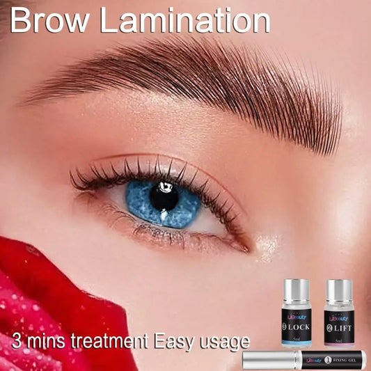 Libeauty Brow Lamination Professional Brow Lift Eyebrow Perm Last About 45-60 Days Brow Beauty Makeup Tool For Home DIY
