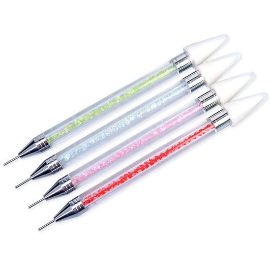 Dual-ended Nail Dotting Painting Stones Pen Crystal Beads Handle Rhinestones Studs Picker Wax Pencil Manicure Nail Art Tools