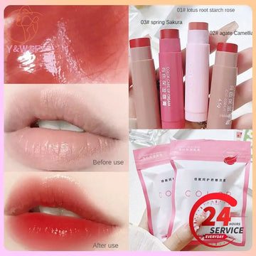 HAIPINK Colored Lip Balm Portable Jelly Lipstick Moisturizing Fade Lip Pattern Anti-dry And Cracking Lip Balm Lip Cosmetics