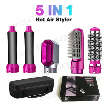 Hair Dryer 5 In 1 Hair Dryer Hot Comb Set Wet and Dry Negative Curling Iron Straightener Brush Household For Dyson Airwrap