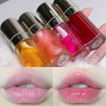 Crystal Jelly Honey Lip Oil Translucent Water Lip Gloss Liquid Lipstick Non Stick Sexy Gloss Moisturizer Lip Glaze Korean Makeup