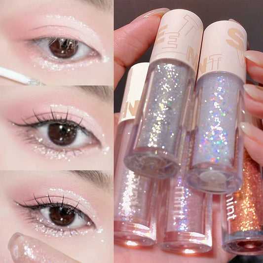 Liquid Eyeshadow Brighten Lying Silkworm Makeup Highlight Waterproof Diamond Shiny Lasting Monochrome Glitter Eyeliner Cosmetics