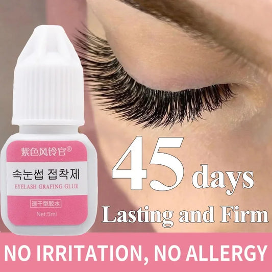 5ml Waterproof Grafted Eyelash Glue No-irritant Quickily Drying Eyelashes Extension Glue 45days Lasting Firm Lash Glue Makeup